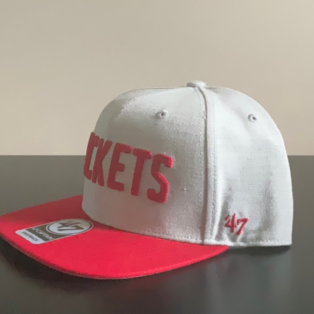 47 Brand Rockets Snapback Hat - Red and White - Picture 2 of 9